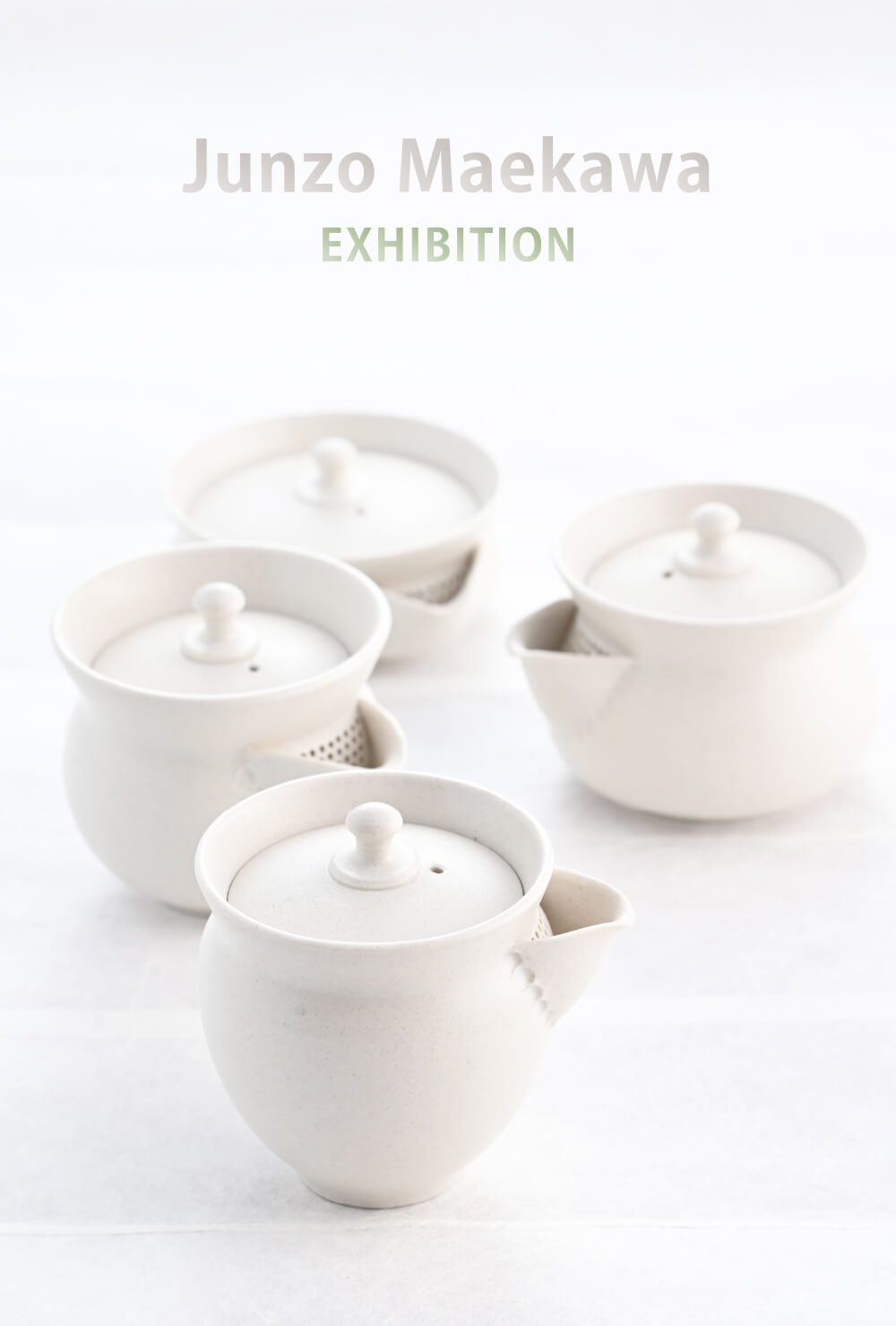 2022年7月23日から開催の「前川 淳蔵 茶器展」のdm画像